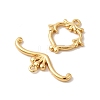 Brass Toggle Clasps KK-P340-44G-3