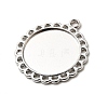 Tibetan Style Pendant Cabochon Settings TIBE-21668-P-RS-2