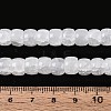 Baking Paint Crackle Glass Beads Strands DGLA-N019-02A-04-4
