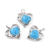 Synthetic Turquoise Pendants G-C236-01F-P-RS-1