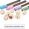 Natural Unfinished Wood Round Beads WOOD-PH0008-91-10mm-6