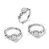 Natural Gemstone Finger Rings RJEW-A084-04P-6