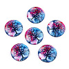 Half Round/Dome Tree Pattern Glass Flatback Cabochons for DIY Projects GGLA-Q037-25mm-M28-01-1