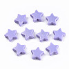 Spray Painted Acrylic Beads LS-X-MACR-T037-06B-1