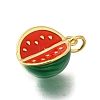 Rack Plating Brass Enamel Pendants X-KK-M079-14B-G-2