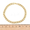 304 Stainless Steel Cuban Link
Chain Bracelets for Women BJEW-F527-06G-5