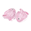 Transparent Glass Enamel Beads LAMP-U004-06R-4
