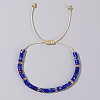 Bohemian Style Natural Lapis Lazuli Braided Bead Bracelets for Women WS9351-8-1