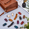 14Pcs 7 Colors Oval Cowhide Leather Pendant Decorations HJEW-FH00288-4