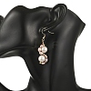 Shell Pearl 304 Stainless Steel Dangle Earrings EJEW-JE07370-02-2