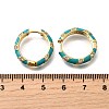 Brass Micro Pave Clear Cubic Zirconia Huggie Hoop Earrings EJEW-H121-22G-02-3