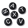 Opaque Acrylic European Beads MACR-K365-01G-1