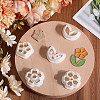 CRASPIRE 5 Styles Flower & Leaf Plastic Clay Pressed Molds DIY-CP0010-31-4