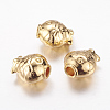 Real 24K Gold Plated Brass Beads X-KK-P097-02-1