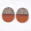 Resin & Wenge Wood Pendants RESI-T023-01K-2