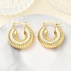 Brass Stud Earrings for Women KK-CBAD851-07G-1
