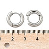 Tarnish Resistant 304 Stainless Steel Huggie Hoop Earrings EJEW-F111-14mm-P-3