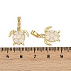 Brass Micro Pave Cubic Zirconia Pendants KK-C093-09G-01-3