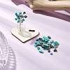 Synthetic Turquoise Chips Tree of Life Decorations AJEW-JD00014-06-1