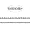 304 Stainless Steel Rope Chains CHS-G027-08C-P-2