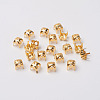 Square Brass Rhinestone Claw Settings KK-O084-05G-8x8mm-01-1