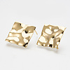 Brass Stud Earring Findings KK-Q735-146G-1