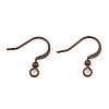 Brass French Earring Hooks X-KK-Q369-RC-1