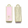 Alloy Enamel Pendants ENAM-T012-01P-RS-3