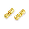 Brass Screw Clasps KK-TAC0003-05G-2