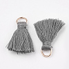 Polycotton(Polyester Cotton) Tassel Pendant Decorations X-FIND-S280-02-2