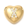 Rack Plating Brass Micro Pave Cubic Zirconia Pendants KK-I722-04G-X-1