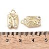 Brass Clear Cubic Zirconia Pendants KK-C168-05G-3