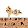 Brass Micro Pave Cubic Zirconia Pendants KK-K382-25G-03-3