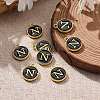 Golden Plated Alloy Charms LS-ENAM-S118-02N-5