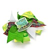 Saint Patrick's Day Bowknot Polyester & Iron Alligator Hair Clips OHAR-H011-02C-2