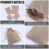 Beebeecraft 16Pcs 4 Styles Polyester Imitation Burlap Packing Pouches Drawstring Bags ABAG-BBC0001-01B-6