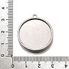 304 Stainless Steel Pendant Cabochon Settings STAS-S181-02P-B-3