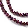 Electroplate Glass Beads Strands LS-EGLA-K015-10B-3