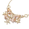 Trendy Shell Bib Beach Necklaces NJEW-N0031-01-2