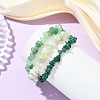 Natural & Synthetic Mixed Gemstone Chips Beaded Multi-strand Bracelets for Women BJEW-JB13986-4