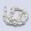 Natural Baroque Pearl Keshi Pearl Beads Strands PEAR-K004-15-2