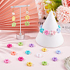 200Pcs Opaque Acrylic Bead Frames TACR-SP0001-17-4