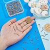 100Pcs Brass with Stainless Steel Fishing Fishhook Connector Clasp FIND-FH0010-48P-3