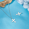 2Pcs 925 Sterling Silver Pendants STER-BBC0008-40-7