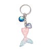 Mermaid Tail Resin Pendant Keychain KEYC-JKC01069-4