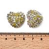 Sparkling Acrylic Heart Beads with Rhinestone Embellishment LS-OACR-NH0001-02A-05-3