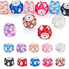 10Pcs 10 Colors Transparent Acrylic Beads CLAY-TA0002-07-2