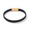 Microfiber Braided Cord Bracelets BJEW-P278-05-2