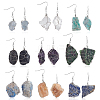 9 Pairs 316 Surgical Stainless Steel Dangle Earrings EJEW-GA00005-01-1