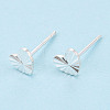 925 Sterling Silver Stud Earrings STER-N017-12D-S-1